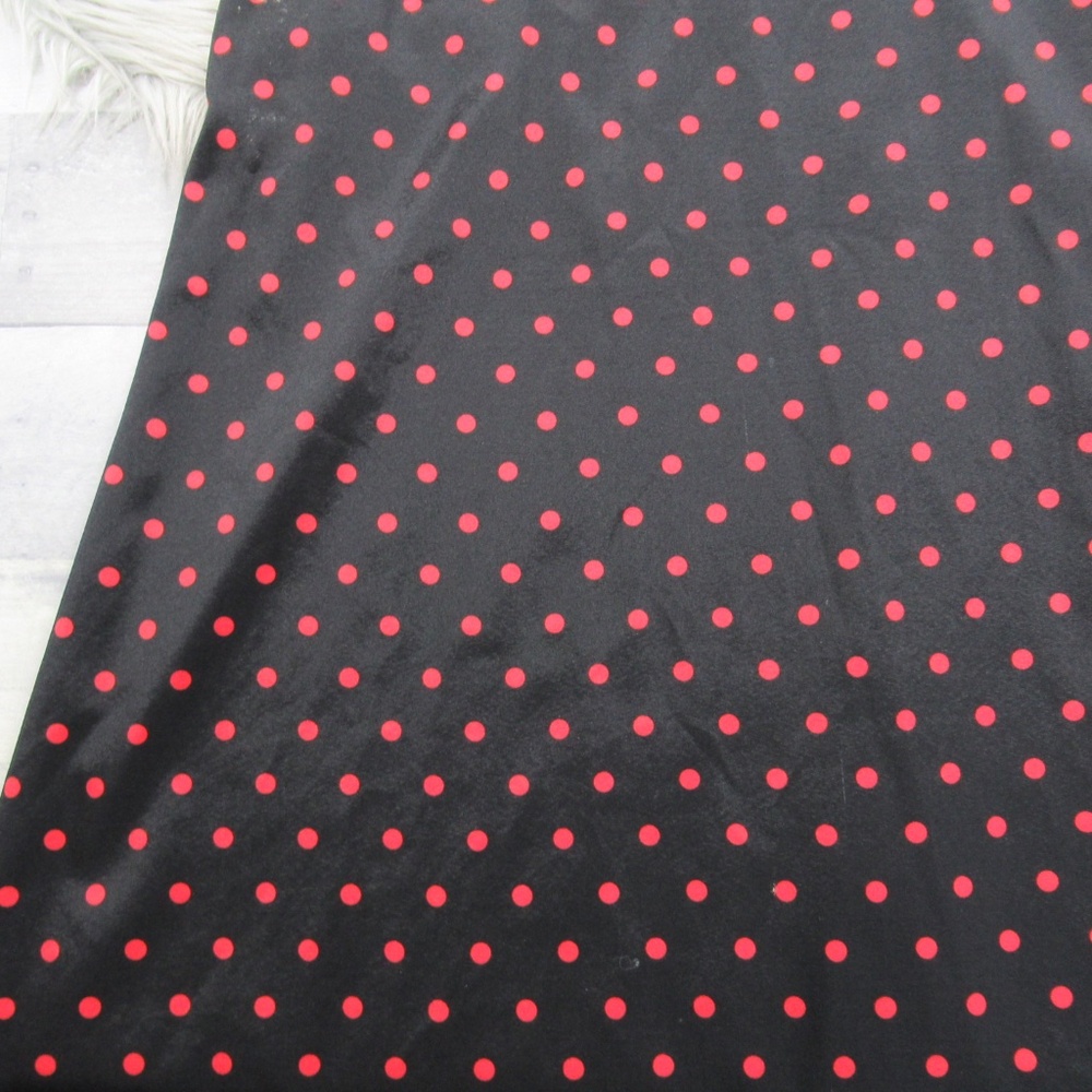 Zanzea Black Red Polkadot Boho Maxi Dresses Women's Size 6 Oversized/Relaxed Fit - Picture 7 of 11
